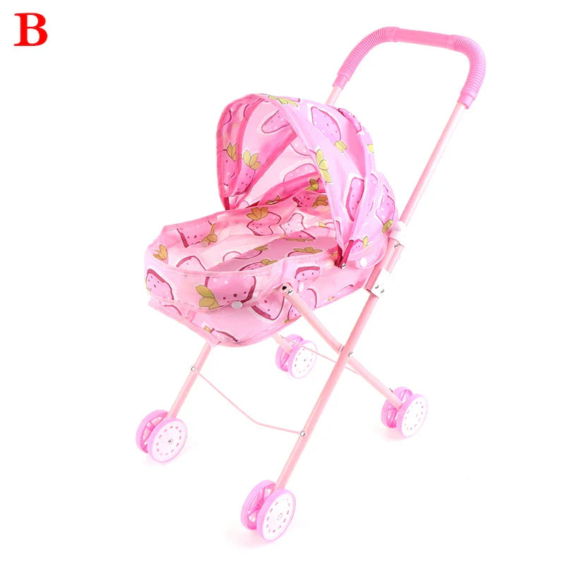 Mini Plastic Baby Doll Stroller