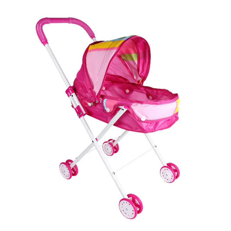 Mini Plastic Baby Doll Stroller