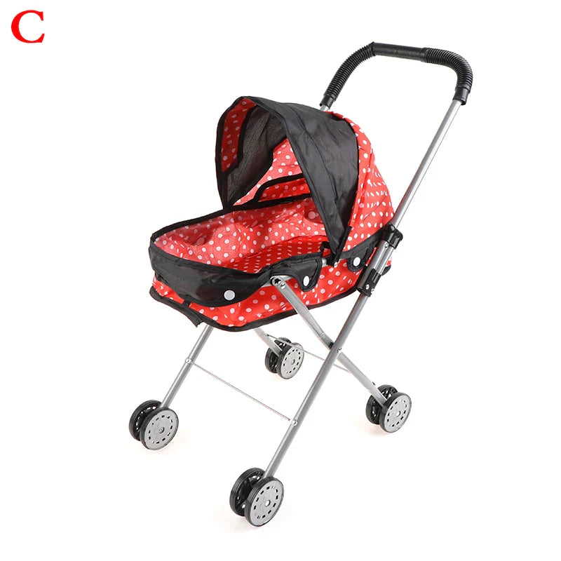 Mini Plastic Baby Doll Stroller