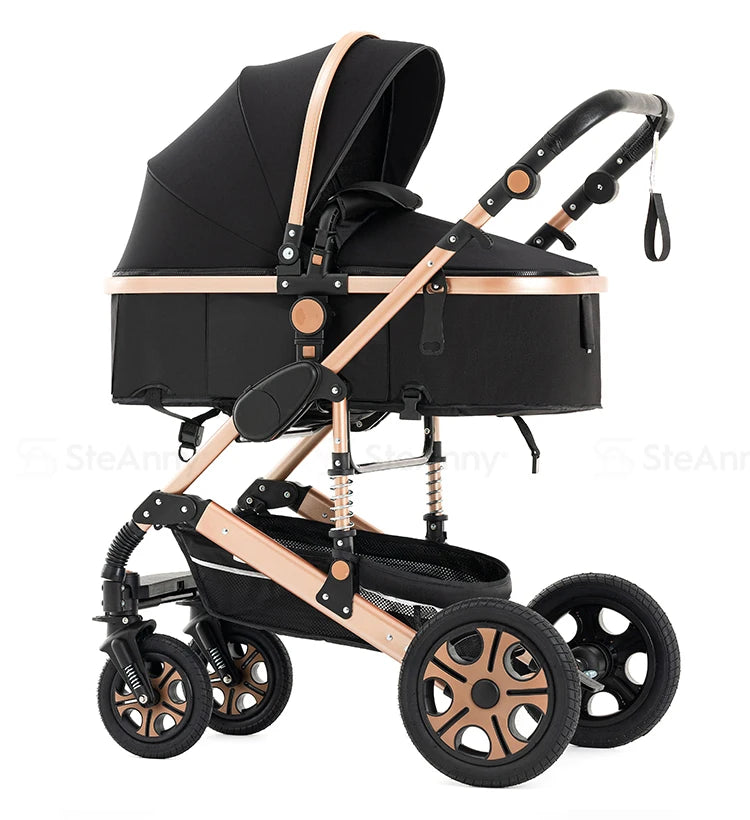 3-in-1 Baby Stroller Travel System with ISOFIX Base