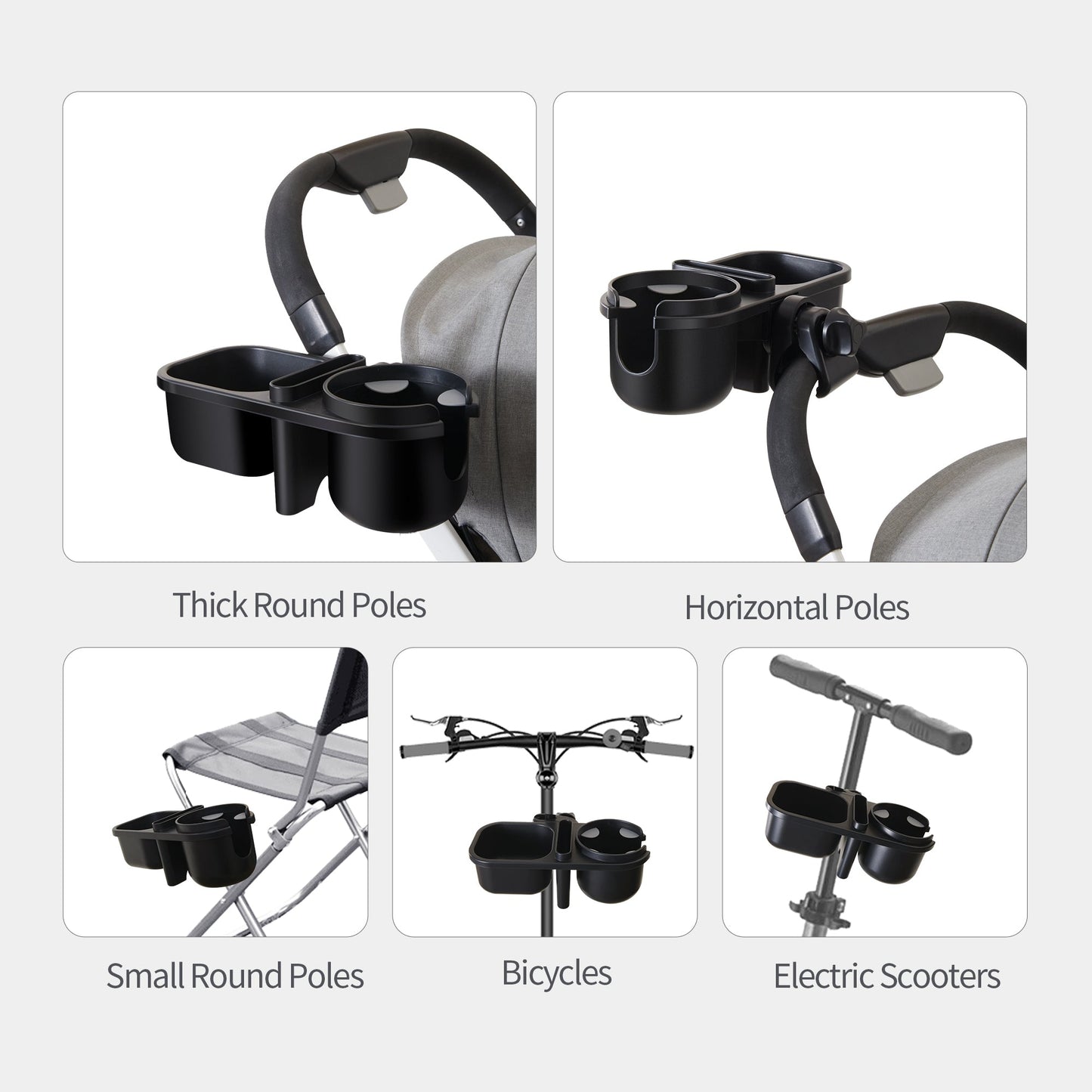 Baby Stroller Parent Cup Holders