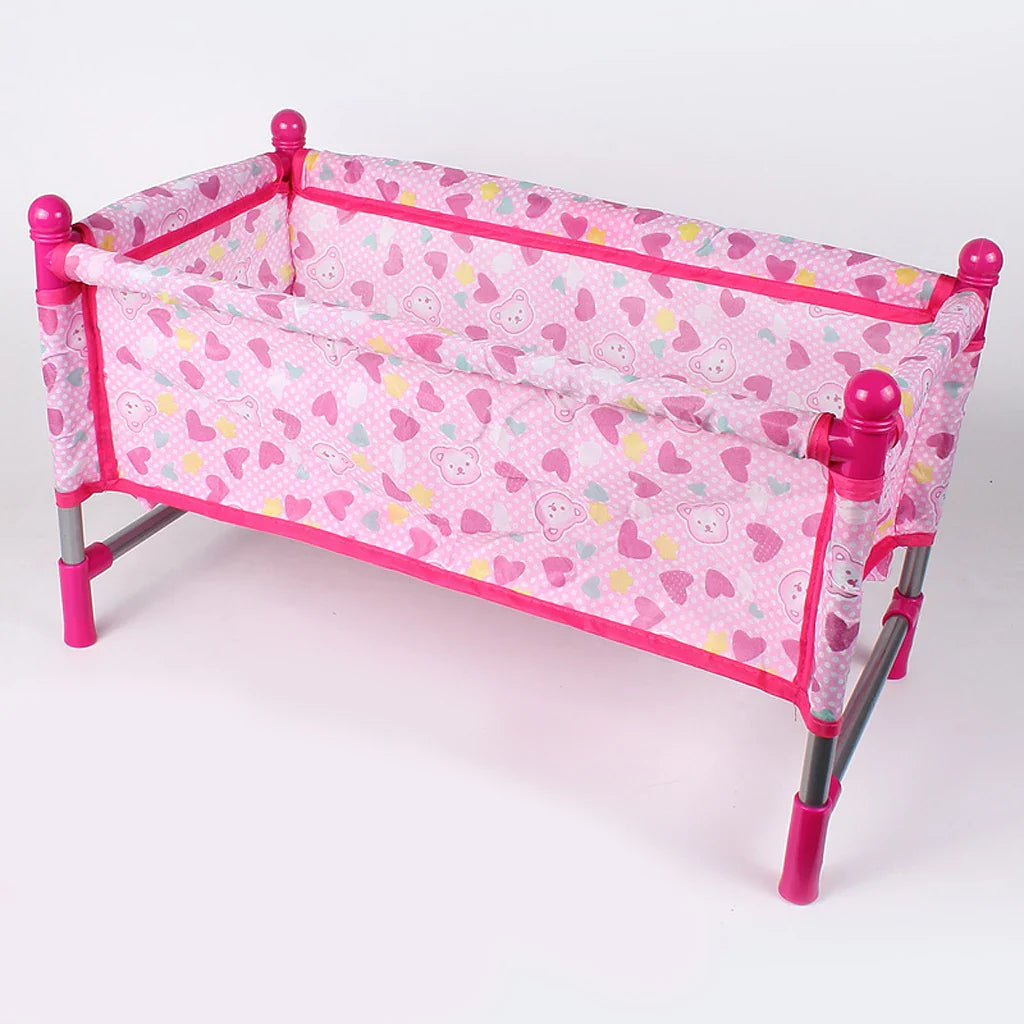 Reborn Doll Bed Baby Toddler Crib