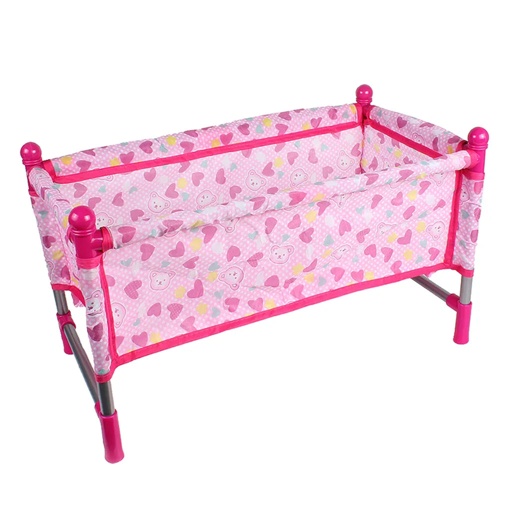 Reborn Doll Bed Baby Toddler Crib