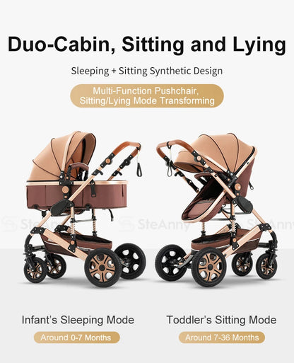 3-in-1 Baby Stroller Travel System with ISOFIX Base
