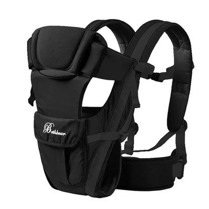 Beth Bear 4-in-1 Baby Carrier Backpack - Breathable, Front-Facing Infant Sling, Comfortable Wrap for Newborns and Toddlers