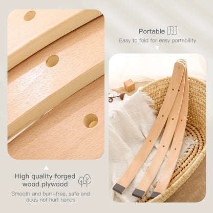 Wooden Baby Play Gym Set - Fitness Rack with Activity Pendants, Mobile Crib Hanger, and Room Decor - Perfect Newborn Gift