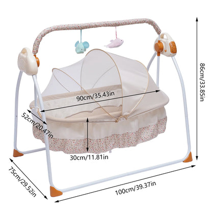 Electric Auto-Swing Baby Crib