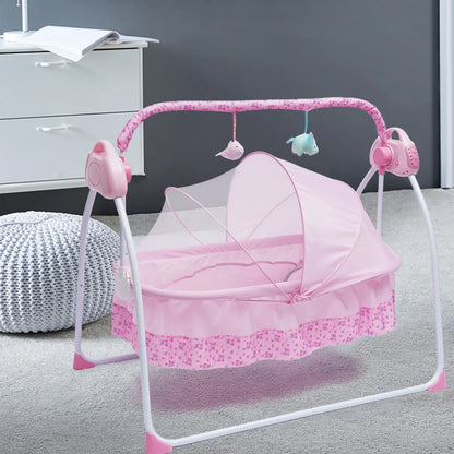 Electric Auto-Swing Baby Crib