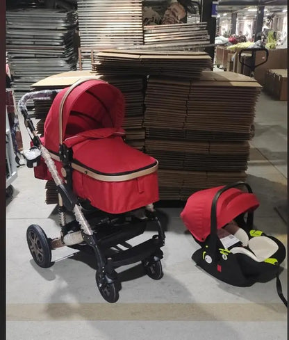 3-in-1 Baby Stroller Travel System with ISOFIX Base