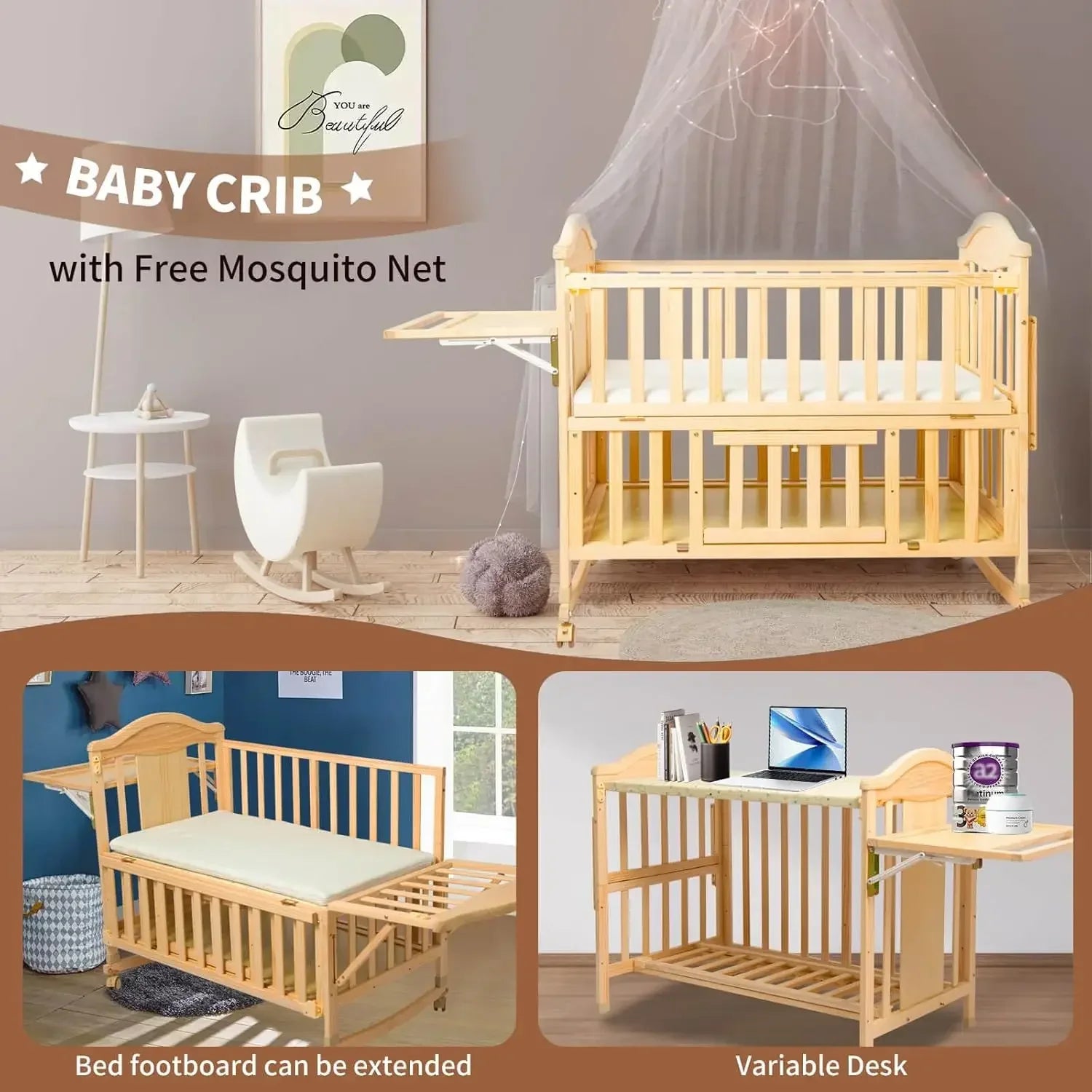 Convertible Baby Crib