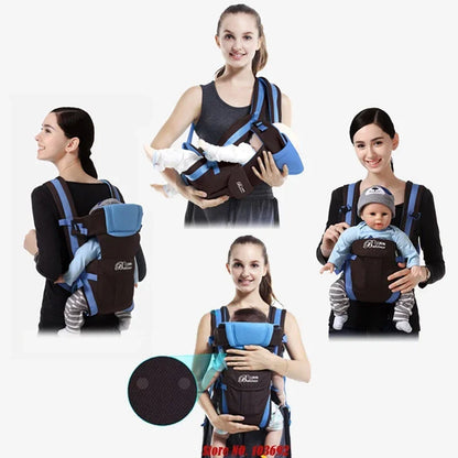 Beth Bear 4-in-1 Baby Carrier Backpack - Breathable, Front-Facing Infant Sling, Comfortable Wrap for Newborns and Toddlers