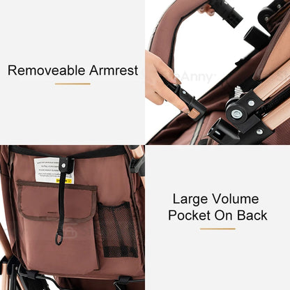 3-in-1 Baby Stroller Travel System with ISOFIX Base