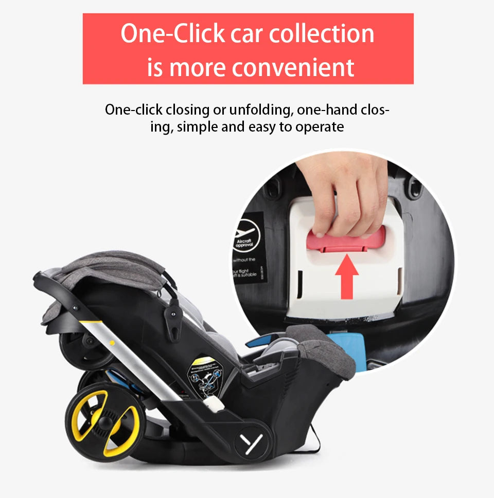 3-in-1 Baby Stroller and Pram Carriage for Newborns