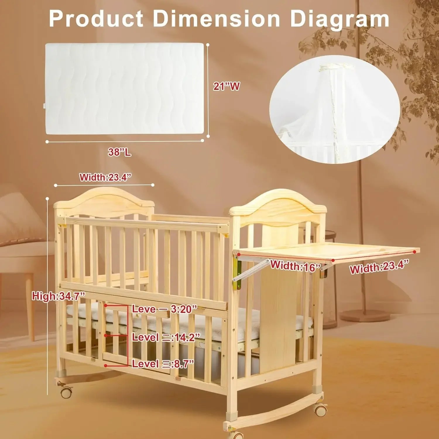 Convertible Baby Crib